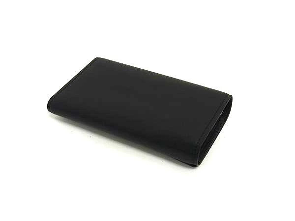 Burberry Leather Key Triple Holder Black